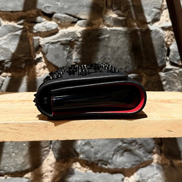 Christian Louboutin Black Leather Embellished Paloma Shoulder Bag - Picture 4 of 16